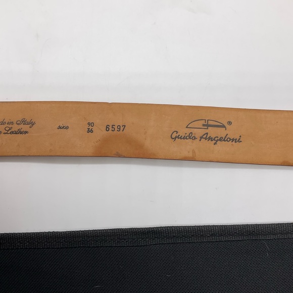 GUIDO ANGELOUI ITALIAN MADE LEATHER BELT - Picture 4 of 10